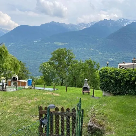 아파트 Stupenda Vista Sulle Orobie Con Giardino E Barbecue